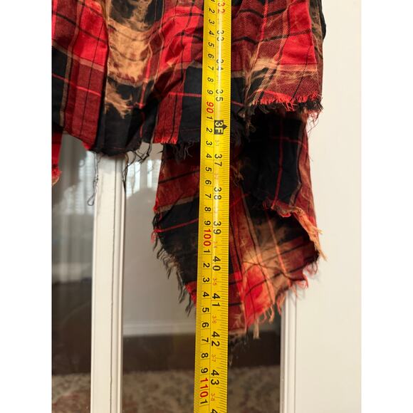 Savannah Jane duster vest southwestern grunge cactus embroidered raw edge S NWOT - Picture 9 of 9